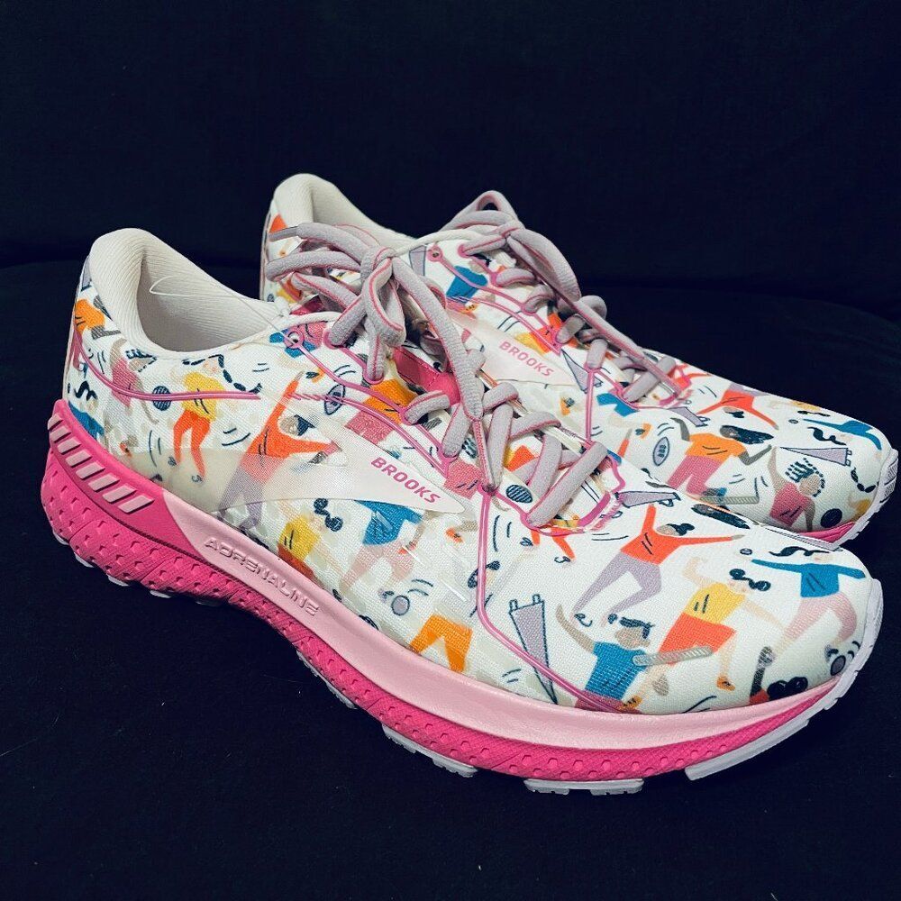 NEW Brooks Running Adrenaline GTS 21 Unity Graphic Shoe Women’s 10 US 42 EUR